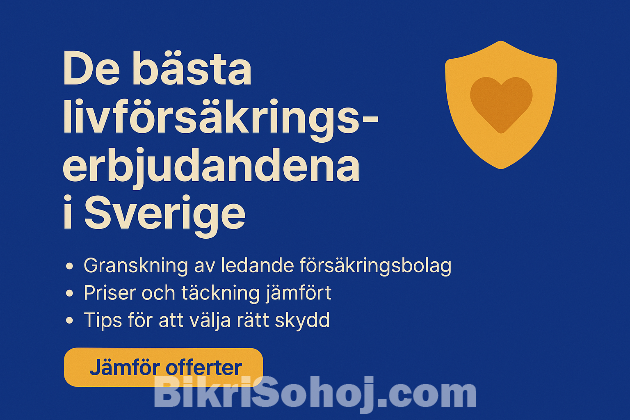 De bästa livförsäkringserbjudandena i Sveriges bikrisohoj